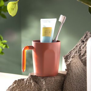 Cốc Rửa Miệng Bằng Nhựa Cho Gia Đình Bốn Người Cốc Đánh Răng Đơn Giản Cho Cặp Đôi Và Trẻ Em Cốc Đựng Nước Súc Miệng Chất Lượng Cao