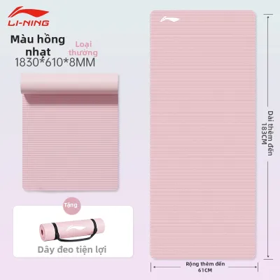 Li-Ning | Thảm Yoga Chống Trượt Chống Sốc Cách Âm và Kháng Khuẩn