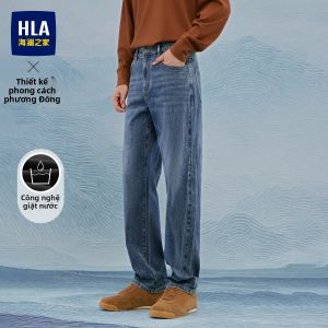 HLA | Quần Jeans Nam Chất Liệu Lyocell Form Đùi Thẳng Size 26