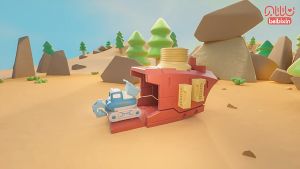 Mainan Lucu Mobil Kartun Konstruksi Press & Run - Mainan Edukasi Lucu dan Unik