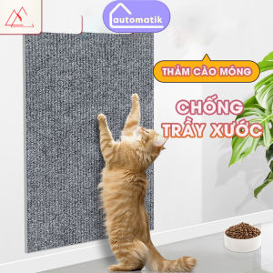 Tấm Thảm Cào Móng Cho Mèo Dễ Cắt Dán Mọi Nơi Chống Trầy Xước Automatik Ghế Sofa Góc Tường Cừa Sàn Mài Mòn