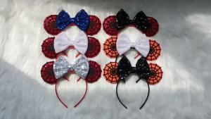 Disney | New Halloween Ghost Skeleton Mickey Mouse Headband For Girl Women Cosplay Statue of Liberty Hairbands Kids Ears Hair Accessories