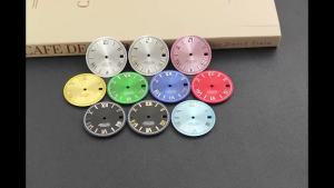 Sunburst 28.5MM NH35 Roman Numerals Watch Dial With Hands Modified Watch Accessories For NH35 NH36 4R 7S Movement Watch Faces