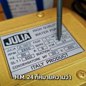 ปั้มหอยโข่ง ขนาด 2 นิ้ว 2 แรง JULIA ปั๊มน้ำหอยโข่ง 2 นิ้วปั๊มน้ำหอยโข่ง2 แรงม้า