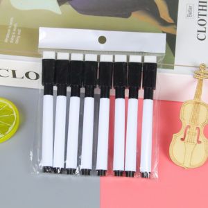 8pcs Erasable Whiteboard Marker Wall Plastic Color Core Black Marker Childrens Handmade Marker Gifts School Supplies