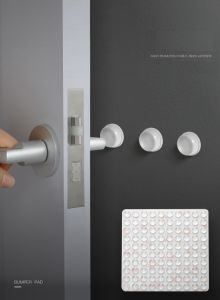 Set 10 Miếng Silicone Dán Chống Va Đập Giảm Chấn Cho Cánh Cửa Tủ Bọc chân ghế tránh trầy nền