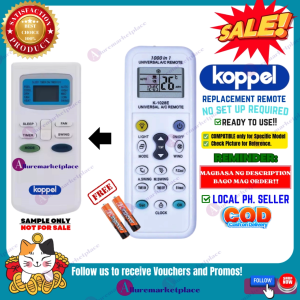 KOPPEL AIRCON Remote Replacement [**Mag Basa B4 Umorder**] Ready to USE Universal for KOPPEL AIR CONDITIONER Remote Control UNIVERSAL KOPPEL Universal AC Remote KOPPEL Aircon Remote alluremarketplace2ND