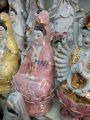 เจ้าแม่กวนอิมนั่งประทานพรสีชมพูงานเซรามิคสูง10นิ้ว. 