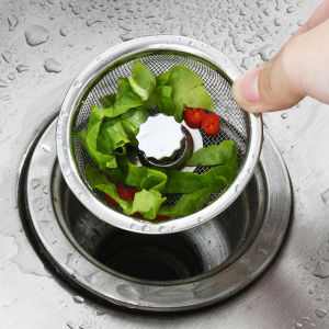【Free Shipping】Sink Stainless Steel Filter Mesh Kitchen Bathroom Sink Anti-clogging Accessories Drain Plug Sink Strainer