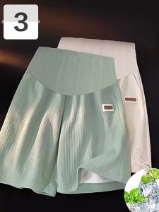 MAITINGLAN | Quần Short Cho Bà Bầu Mùa Hè Siêu Nhẹ Lụa Băng Dài Rộng Hỗ Trợ Bụng