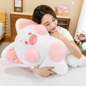 40/50CM Cute Kitten DuDu Cat Plush Doll Kids Toy Fluffy Cartoon Animal Kid Birthday Plushie Gift