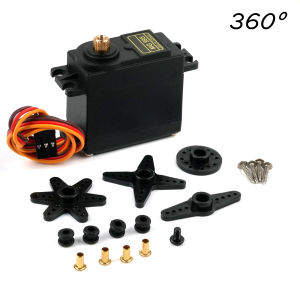 15KG Analog Động Cơ Servo MG995 Cho Arduino UNO JR Xe RC Mô Hình Máy Bay Trực Thăng Thuyền Với 180/270/360 Độ Xoay Tất Cả Bánh Răng Bằng Kim Loại