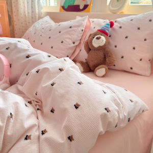 Kiss Dear | Floral 100% Cotton Washed Four/Three Piece Bedding Set