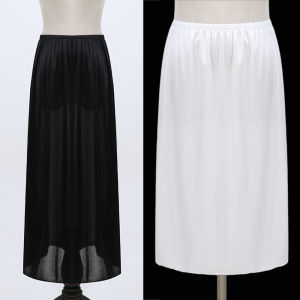 ผ้าไหม Blend ความยาวปานกลาง กระโปรงทรงเอ ชุดชั้นในป้องกันไฟฟ้าสถิตย์ ชุดฮั่นฝู ฐานสวมด้านใน กระโปรง ป้องกัน โปร่งแสง ครึ่งตัว กระโปรง