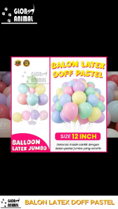 BALON LATEX DOFF PASTEL 12INCH balon warna macaron balloon jumbo