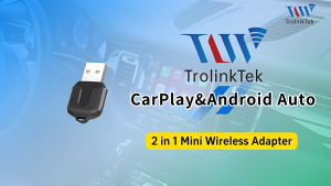 Wireless Carplay/Android Auto Adapter Wired to Wireless Converter Plug & Play Auto Connect for Car Multimedia Entertainment System