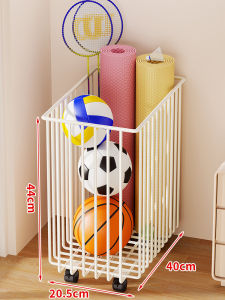 QINQI | Multipurpose Fitness Equipment Storage Rack with Wheels