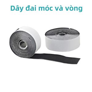 10M 20-50mm Băng Keo Tự Dính Rộng Và Băng Dính Dạng Vòng Bằng Vải Polyester/nylon Thân Thiện Với Môi Trường Cho Túi Và Quần Áo Tự Làm
