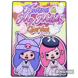 Kuromi My Melody Sanrio Buku Merangkai Edukasi Bongkar pasang Mainan Peran