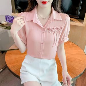 NUANKONG | Chic Tailored Waist Stylish Unique French Style Shirt