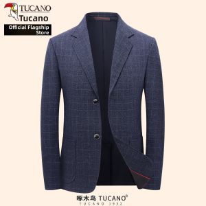 TUCANO | Men Business Casual Plaid Suit Jacket