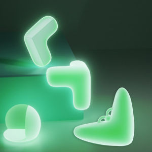 4Pcs Luminous Anti-collision Silicone Protectors Cover Child Baby Safety Self-Adhesive Furniture Sharp Table Corner Guards for Edge Safety Bumpers