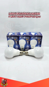 Lampu LED 8Watt Proxima E27 Paket Isi 3 PCS / Bohlam LED Proxima Putih Terang Maksimal 8 WATT SNI Proxima Paket 3 pcs