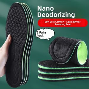 LINGMIAO | Ultra Thin Nanotechnology Odor Control Insoles for Men