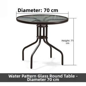 ZIYE | Outdoor Leisure Glass Long Table