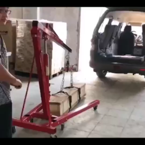 2 Ton Heavy Duty Folding Engine Crane Hoist - Hydraulic Car Engine Lifter & Hanger