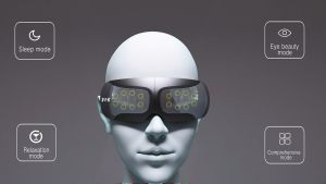 Dr.Rock Warm Eye Massager with Hot Compress Smart 3D Portable Massager Heating/Bluetooth Music