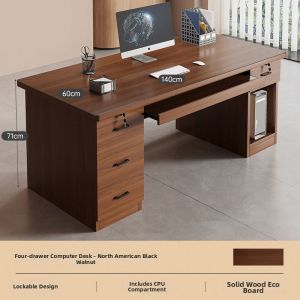 ZHUOHE | Stable Single Person Desk with Lockable Drawer