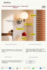 FANCY LAMP CLUB | Bauhaus Simple Bedside Wall Light Eye Protection Full Spectrum
