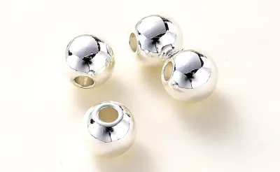 4mm 5mm 6mm 100pcs CCB Gold Round Seed Spacer Gun metal Plated Beads For Jewerly Making (50pcs)