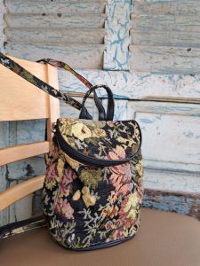 Hàng Si túi balo vải phối da