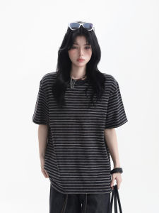 zuocisankon | Áo Thun Đôi Oversized American Retro Dày