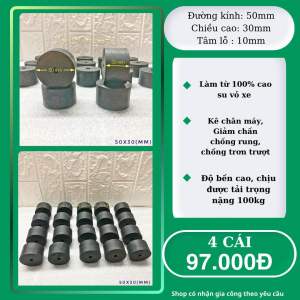 Cục cao su chống rung Cao su kê chân máy Cao su giảm chấn phi 50 cao 30 (mm)