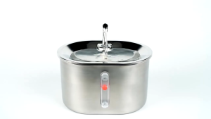 Stainless Steel Water Dispenser for Cat and Dog fully automatic induction with silent water pump filter convenient and hygienic food grade healthy materialLarge Capacity continuous flow of water