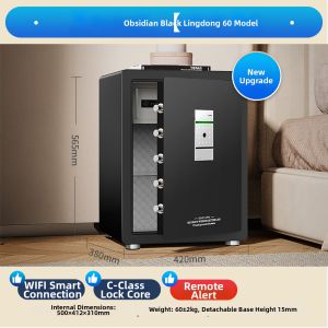 WiFi-enabled Mini Home Office Safe Fingerprint Lock Security Box