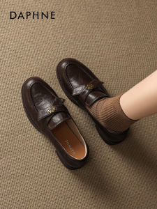 Daphne | Camellia Vintage British Style Loafers Slip-on