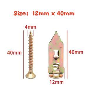 50/100 Set Self Tapping Screws Self Drilling Anchors Screws Drywall Anchors Expansion Nails Use for Gypsum Plasterboard Dowel