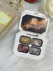 4 สี METALLIC บดเพชร Solid เล็บเจล Palette Solid GEL เล็บอัพเกรด Frosty GEL เล็บชุดพุดดิ้งเจล S