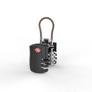 TSA Approved Luggage Travel Password Lock 3 Digits Travel Zinc Alloy Flexi Lock Password Padlock