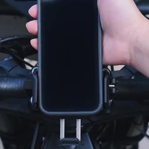 MOTOWOLF Motorcycle Riding Shock-Absorbing Phone Holder Type-c Charger Adjustable Anti-Theft Quick Release Navigation Bracket