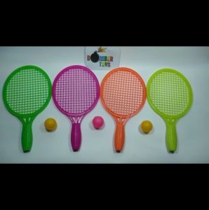 MAINAN OLAHRAGA ANAK RAKET TENIS BULUTANGKIS PINGPONG BOLA SEPASANG SPORT FAMILY