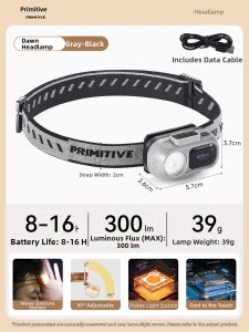 The Primitive | Super Bright Long-Lasting Sensor Fishing Headlamp