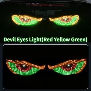 ✅PENCL 2 unit 24V 12V USB LED Devil Eye dinamik Big Devil Eyes Light untuk kereta skrin tetingkap boleh diprogram LED paparan Multi-Mode untuk lori kereta skrin lembut LED