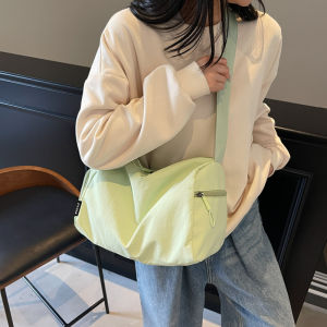 กระเป๋าเดินทางแบบสะพายข้างลำลองขนาดใหญ่สำหรับผู้หญิง กระเป๋าโยคะออกกำลังกาย น้ำหนักเบา สไตล์เกาหลี กระเป๋าสะพายข้างสำหรับเดินทางแบบลำลอง