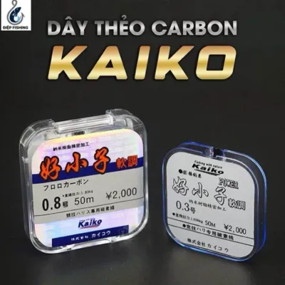 ( SALE ) Cước Thẻo Câu Cá KAIKO 50m. Chất Liệu Carbon Chịu Tải Tốt Dai Bền Bắt Cá Fishing Đi Câu dây cước