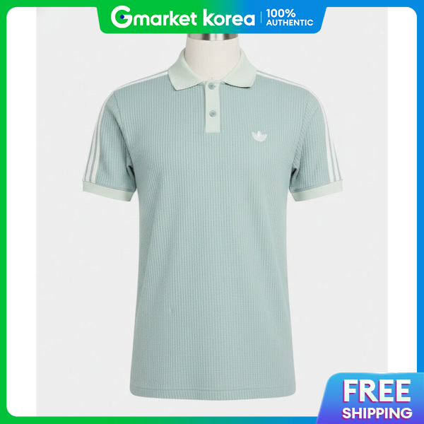 adidas | Adidas Waffle Knit Polo Shirt Wonder Sage Kx1231 | Lazada